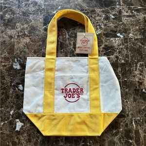 trader joe’s mini tote bag yellow